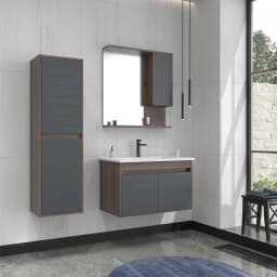 Orka Serra 40 Cm Antrasit-Navaro Boy Dolabı görsel 2