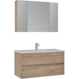 Orka Side 100 Cm Çekmeceli Legnano Banyo Dolabı Takımı görsel 1
