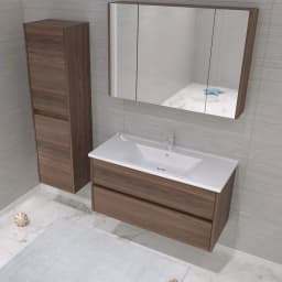 Orka Side 100 Cm Çekmeceli Navaro Banyo Dolabı Takımı görsel 2