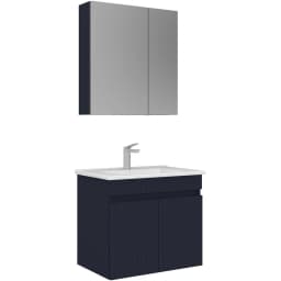 Orka Tivoli 65 Cm Mat Lacivert Banyo Dolabı Takımı görsel 1