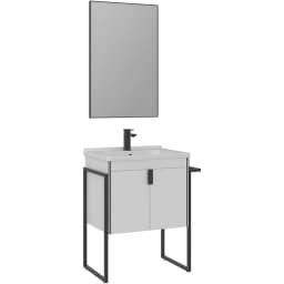 Orka Trio 65 Cm Beyaz Banyo Dolabı Takımı - 5004443 görsel 1