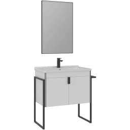 Orka Trio 80 Cm Beyaz Banyo Dolabı Takımı - 5004435 görsel 1