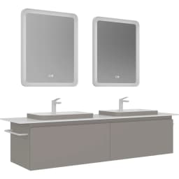 Orka Vico 160 Cm Mat Vizon Banyo Dolabı Takımı - 5008866 görsel 1