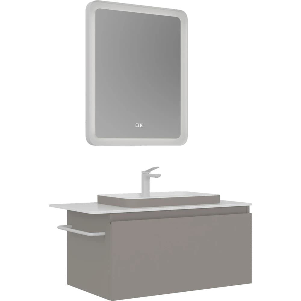 Orka Vico 80 Cm Mat Vizon Banyo Dolabı Takımı - 5008862