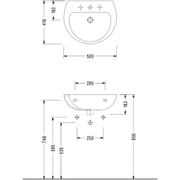 Serel 50x41 Cm Lavabo - 5541TDS000S görsel 2