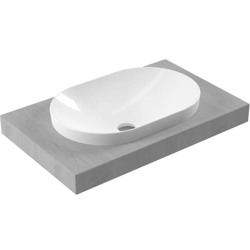 Serel Sapphire 60x40 Cm Oval Gömme Tezgah Üstü Lavabo - SP33DXS110H