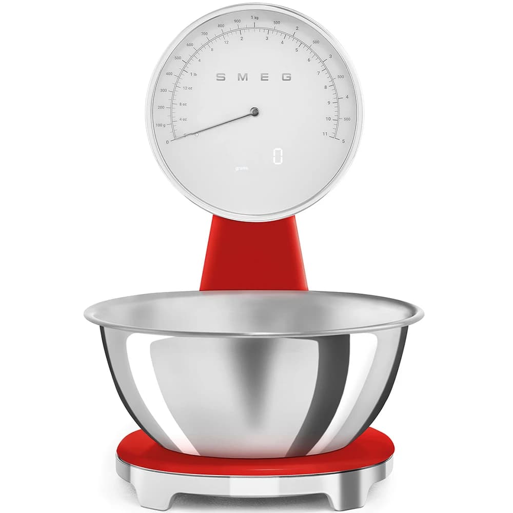 Smeg Kırmızı Retro Analog Mutfak Tartısı - KSF01RDWW