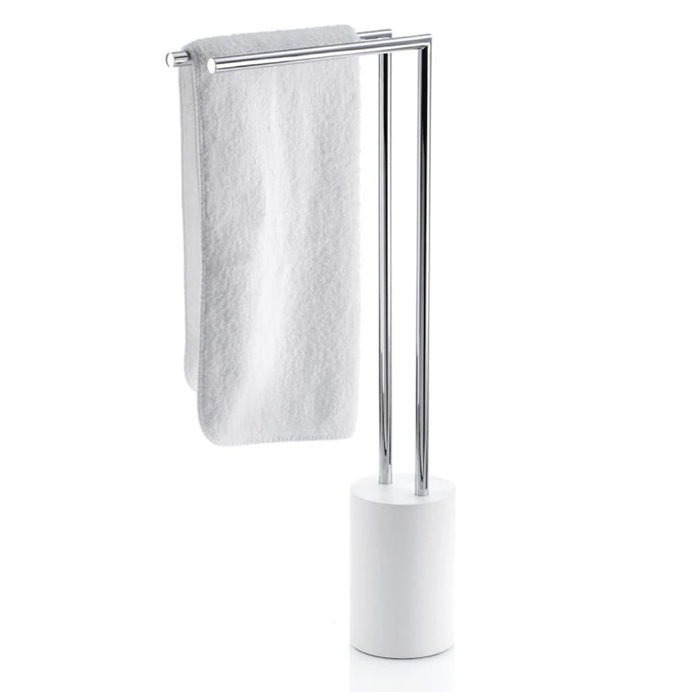 Decor Walther Stone Beyaz-Krom Ayaklı Havluluk