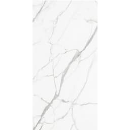 T-One Kalebodur Calacatta Unique 6 mm Parlak Porselen Plaka 160x320 görsel 2