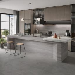 T-One Kalebodur Earth Travertine Silver 6 mm Mat Porselen Plaka 160x320 görsel 4