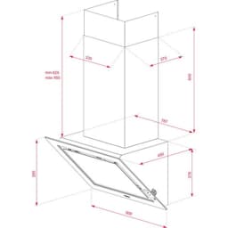 Teka DLV 98660 ST TOS Stone Grey Duvar Tipi Davlumbaz görsel 2