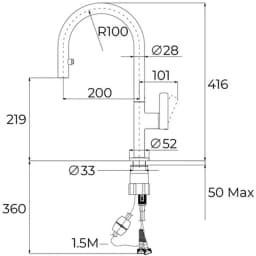 Teka Oval 9382 Siyah Spiralli Mutfak Bataryası görsel 4