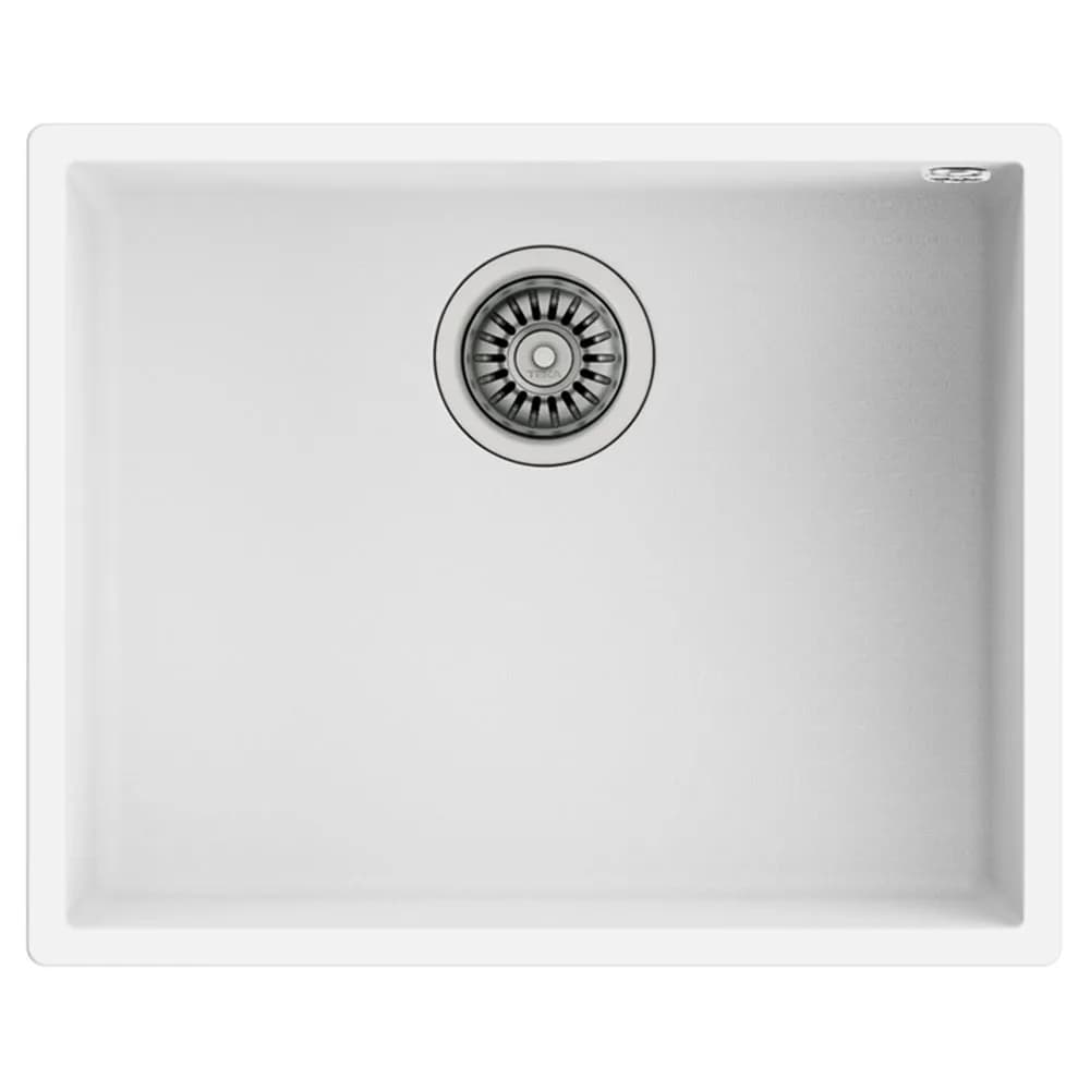 Teka Square 50.40 TG Arctic White Tek Hazneli Tezgahaltı Tegranite Eviye