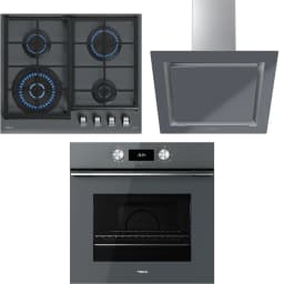 Teka Urban 60 Cm Stone Grey Ankastre Set (Ocak-Fırın-Davlumbaz) görsel 1