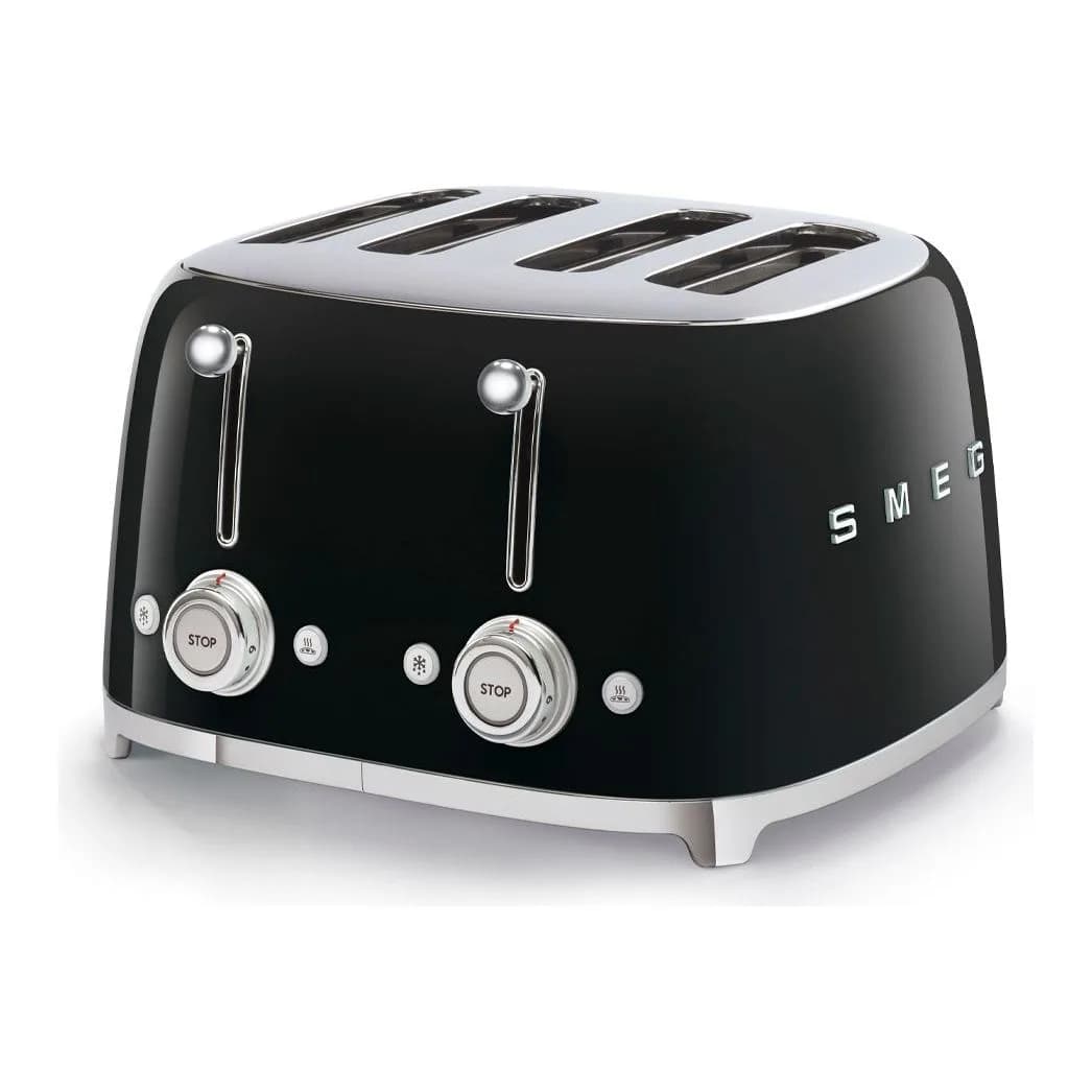 Smeg Siyah 4 Dilimli Ekmek Kızartma TSF03BLEU