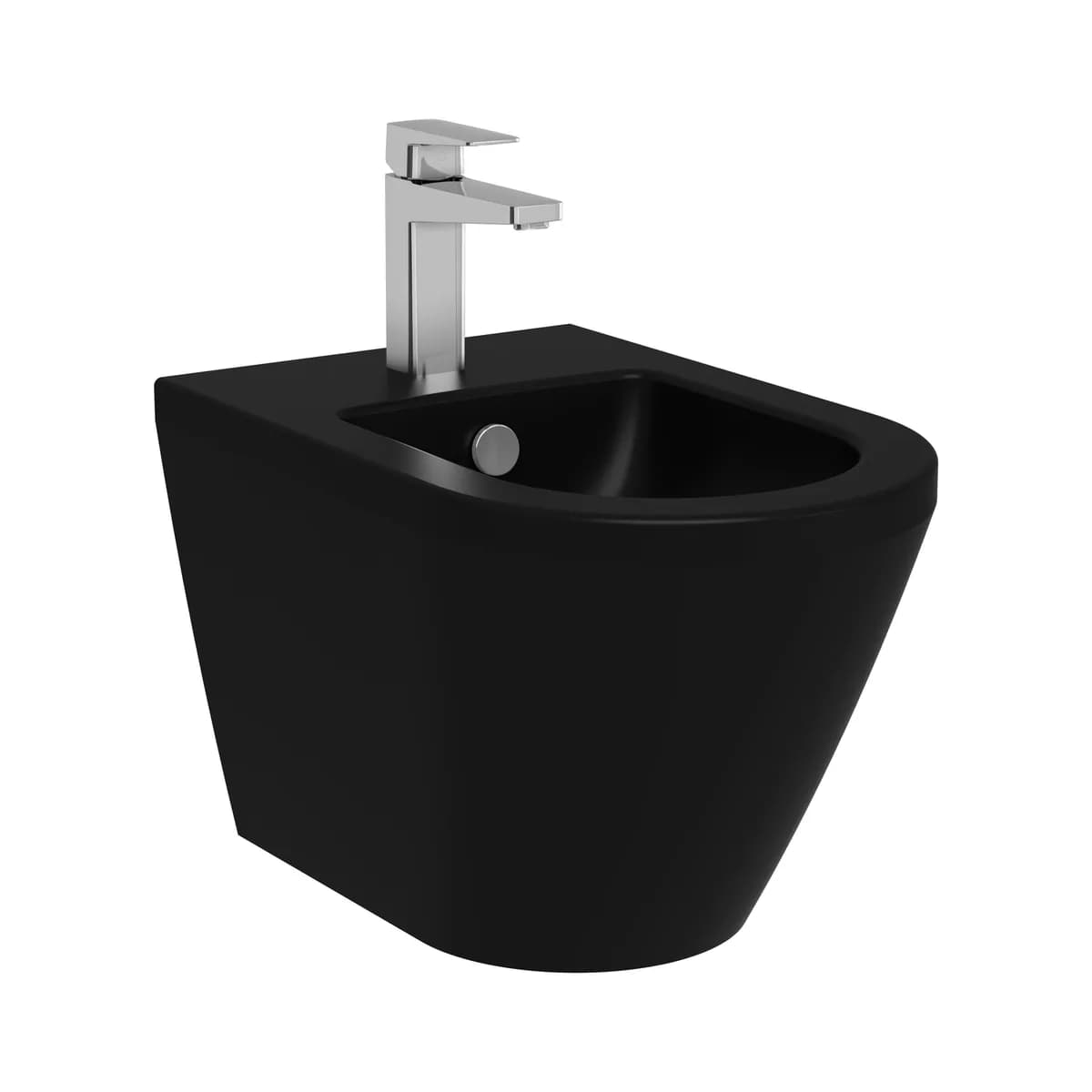 Vitra Integra Round 54 Cm Mat Siyah Asma Bide 7042B083-0288