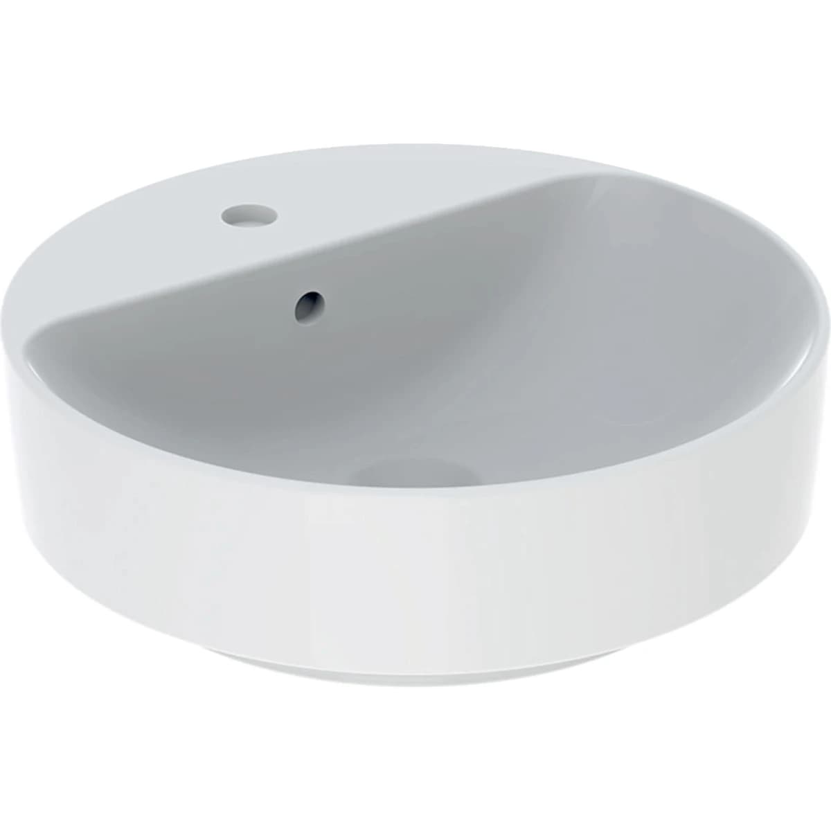 Geberit VariForm 45 cm Batarya Banklı Yuvarlak Çanak Lavabo