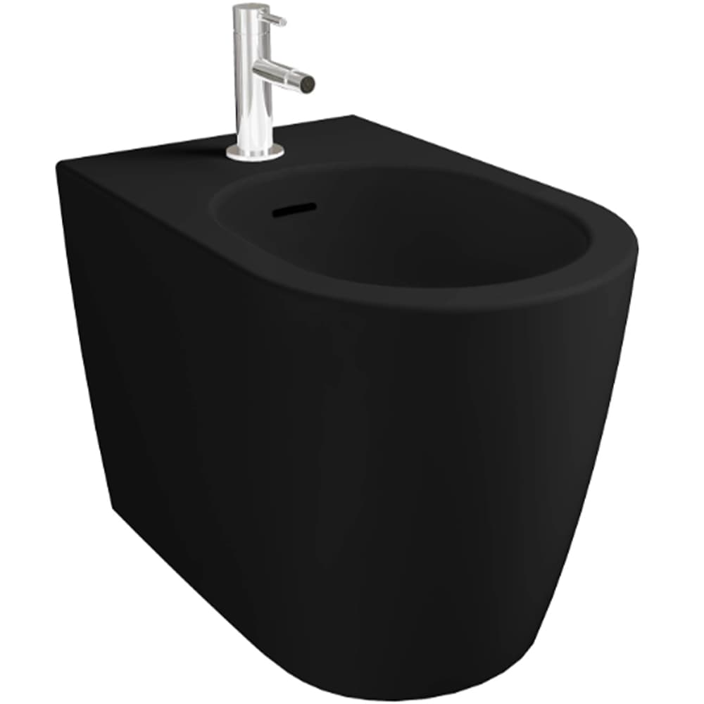 Vitra Metropole Round Mat Siyah Yerden Bide