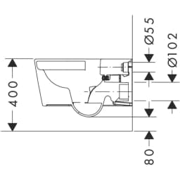 Hansgrohe EluPura S Kanalsız Asma Klozet - 60343450 görsel 2