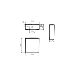 Vitra Sento Beyaz Rezervuar - 5639L003-0108 görsel 2
