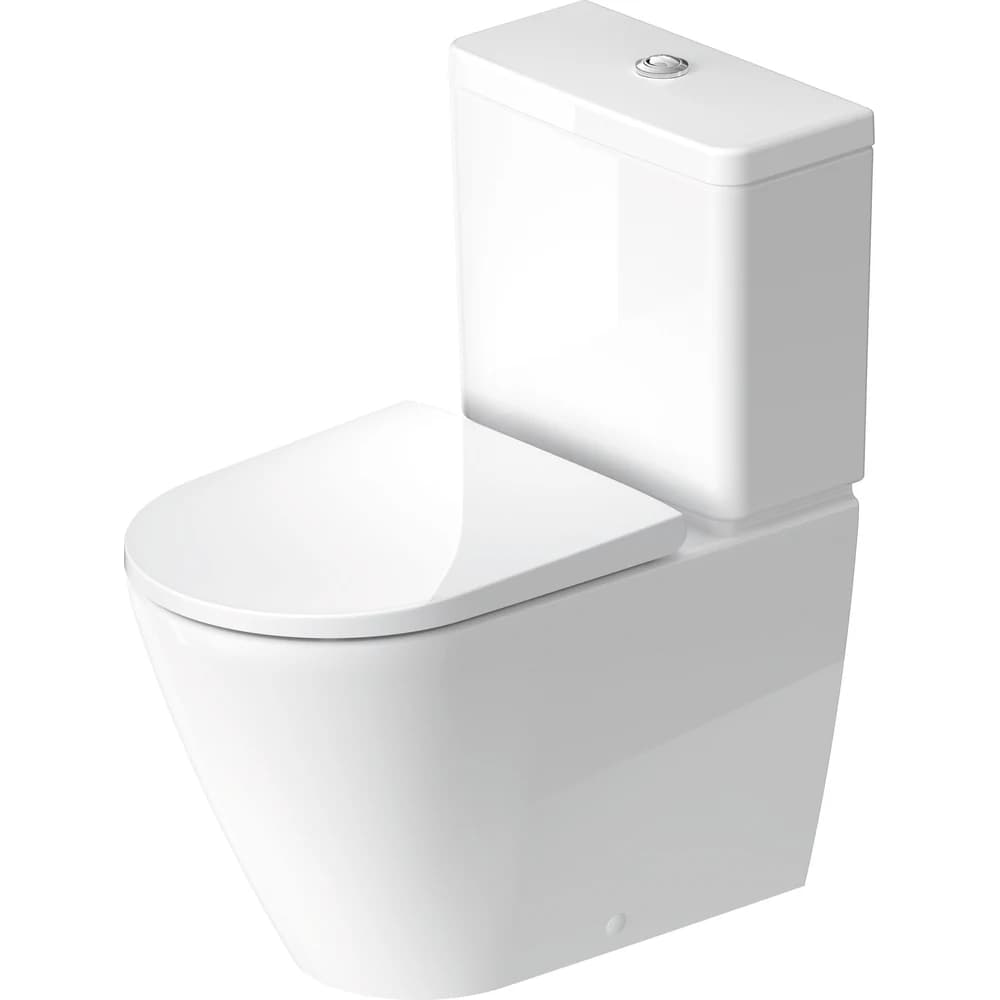 Duravit D-Neo Kanalsız 37x65 Cm Beyaz Parlak Klozet Takımı