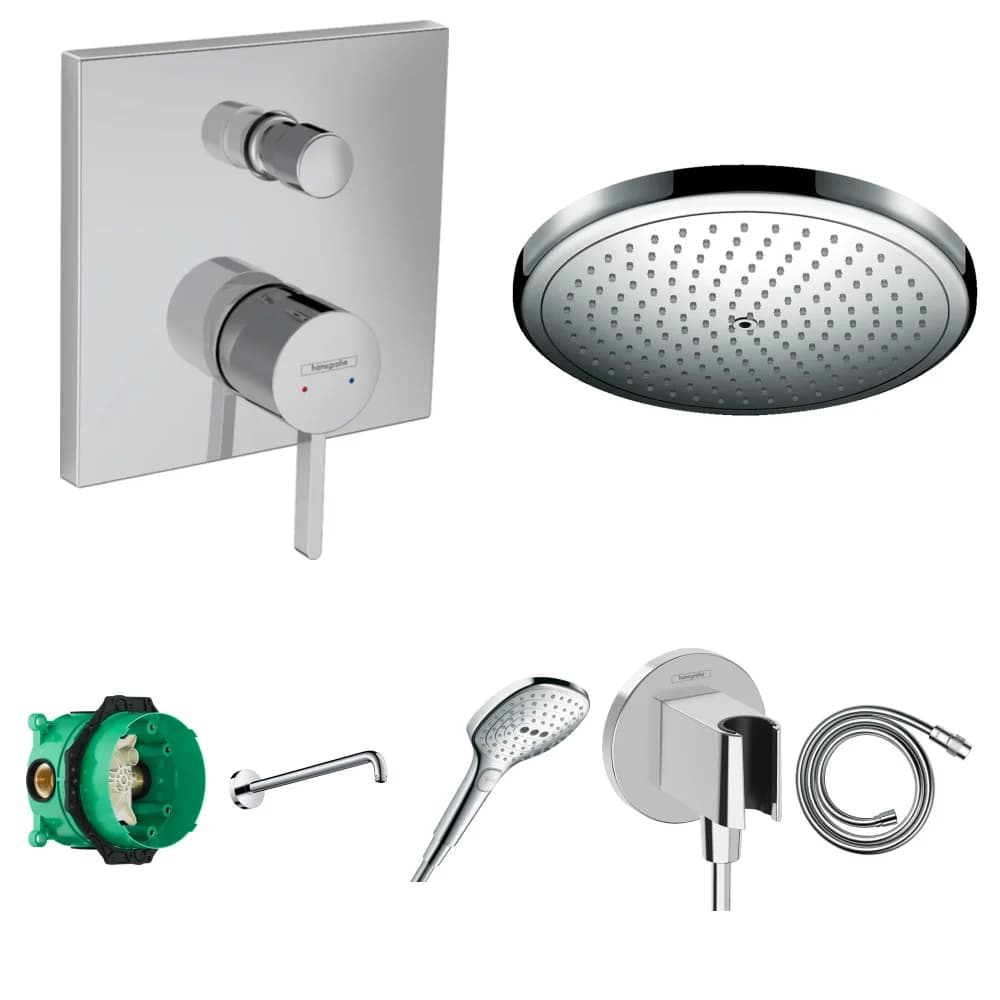 Hansgrohe Finoris 2 Çıkış Ankastre Duş Seti - Croma 280