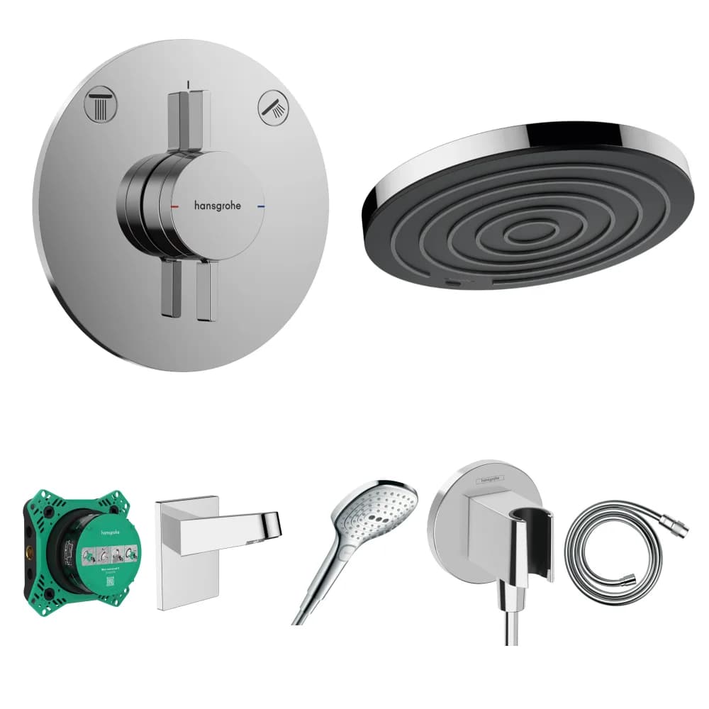 Hansgrohe DuoTurn S 2 Çıkış Ankastre Duş Seti - Pulsify S 260