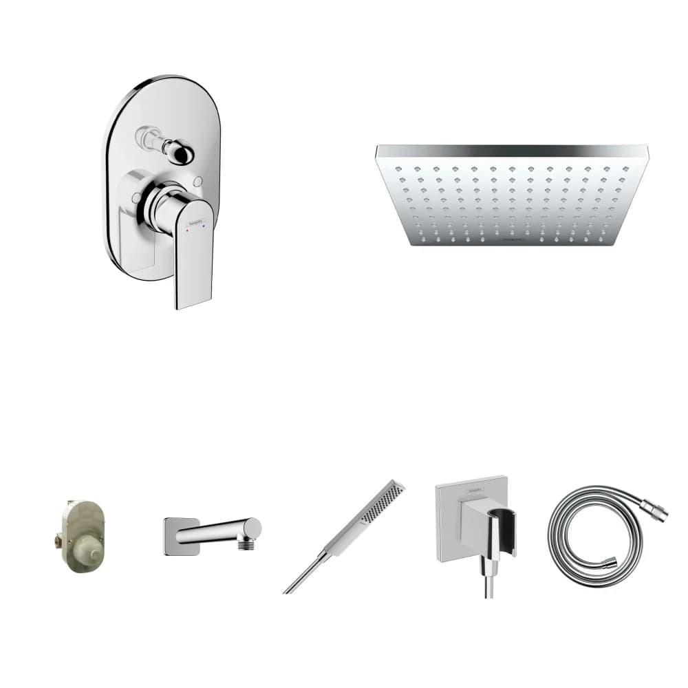Hansgrohe Vernis Shape 2 Çıkış Ankastre Duş Seti - Vernis Shape 230