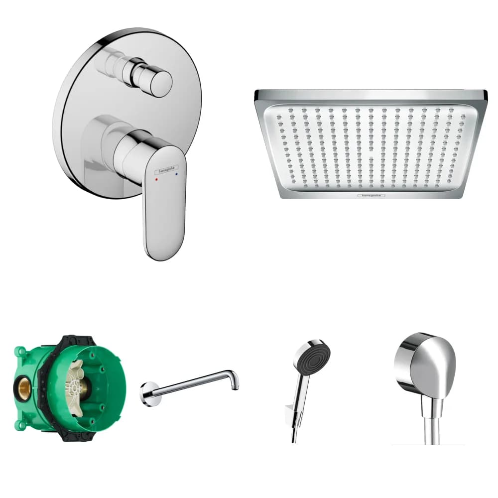 Hansgrohe Vernis Blend 2 Çıkış Ankastre Duş Seti - Crometta 240