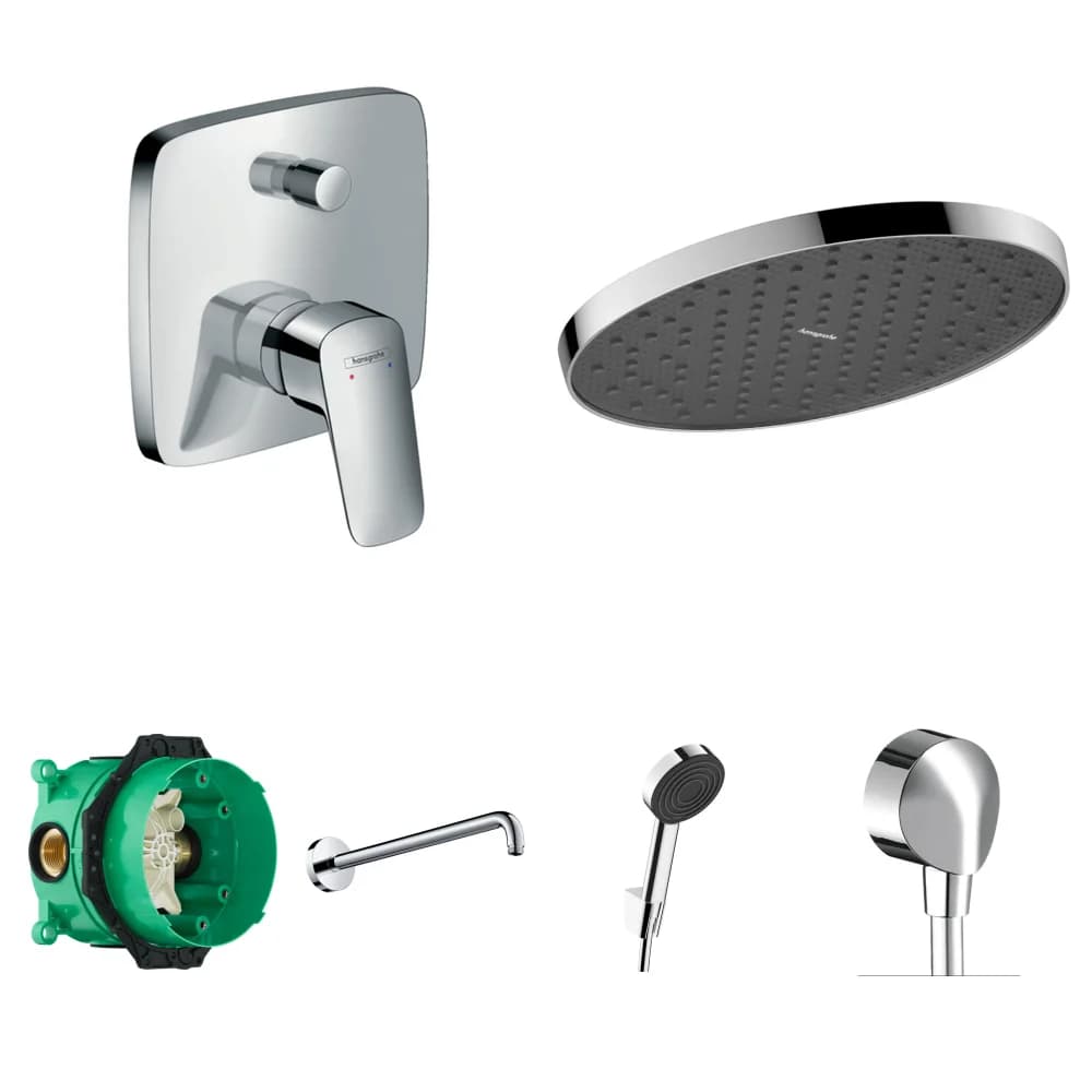 Hansgrohe Logis 2 Çıkış Ankastre Duş Seti - Activera S 240