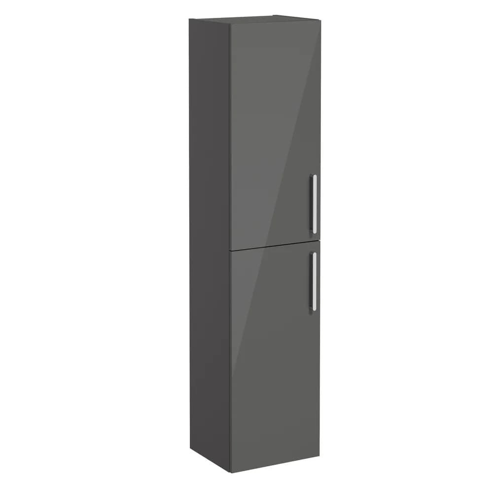 Vitra Root Flat 40 Cm Parlak Antrasit Boy Dolabı