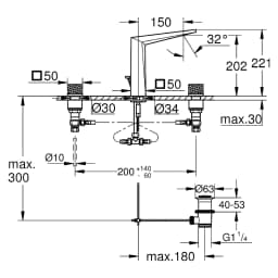 Grohe Allure Brilliant Krom Knob L Lavabo Bataryası görsel 2