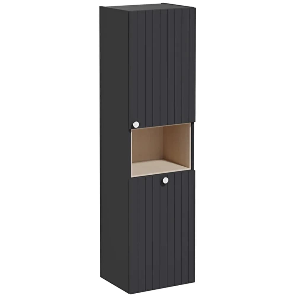 Vitra Root Groove 40 Cm Sepetli Mat Antrasit Boy Dolabı