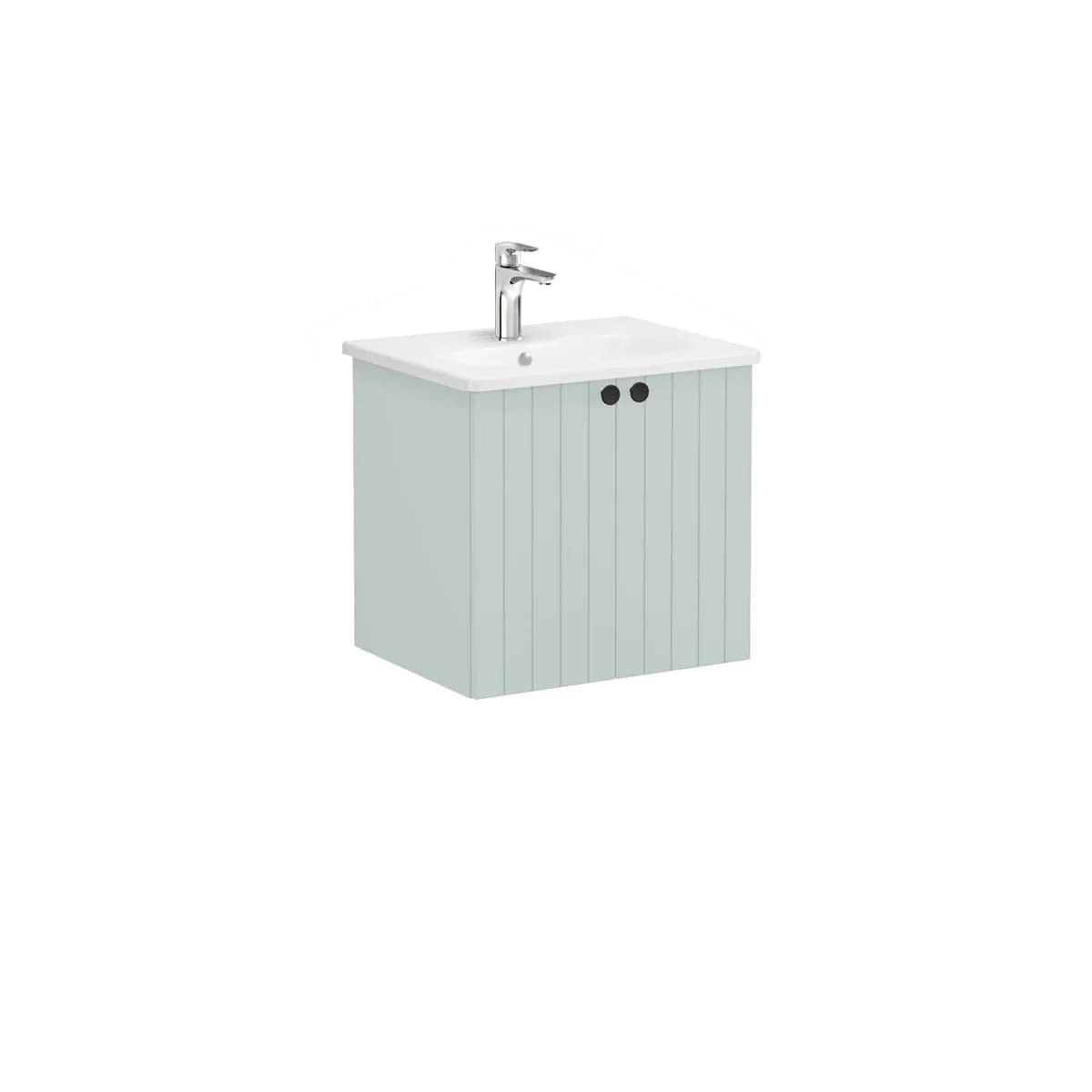 Vitra Root Groove 60 Cm Mat Retro Yeşil İki Kapaklı Lavabo Dolabı