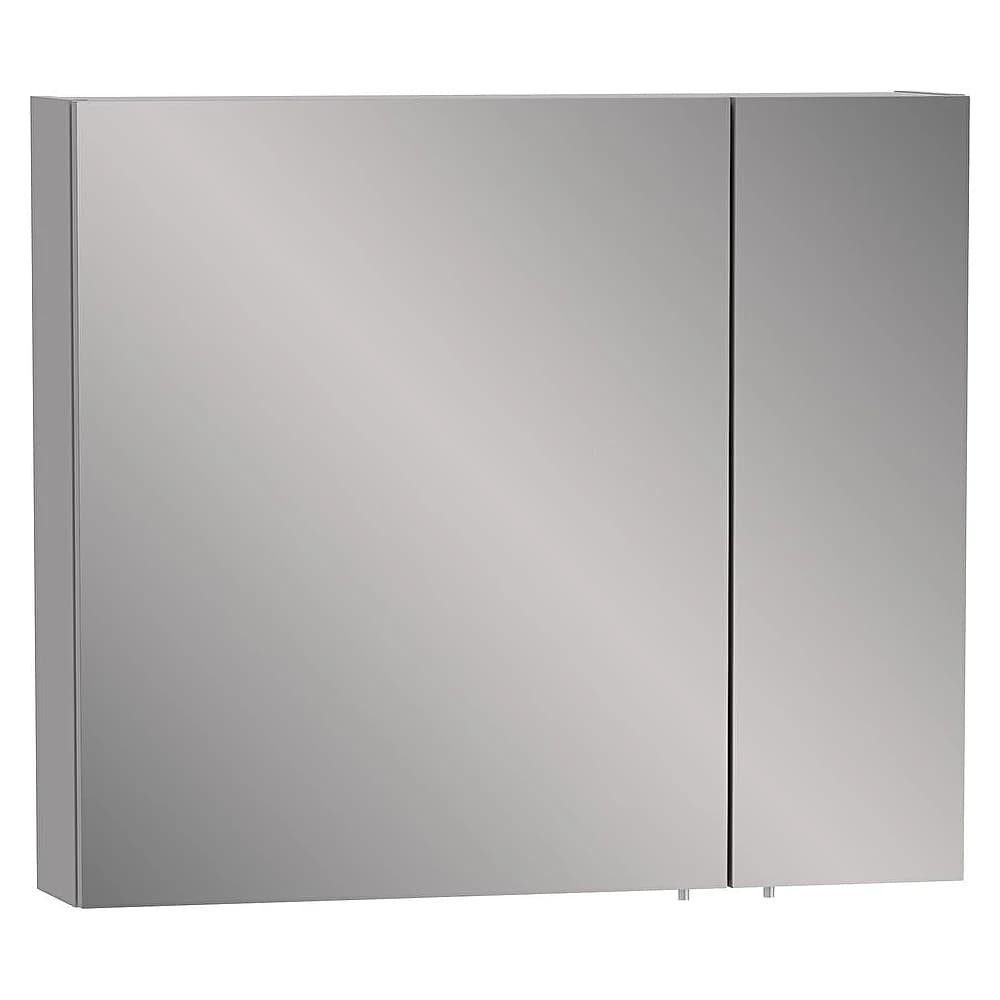 Vitra Viora Asimetrik 80 Cm Mat Taş Gri İki Kapaklı Dolaplı Ayna