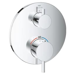 Grohe Atrio New Classic Krom Duvardan Termostatik Batarya görsel 1