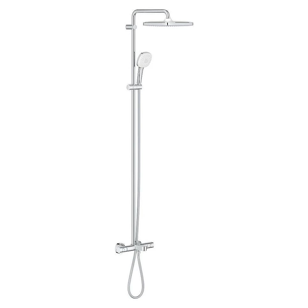 Grohe Tempesta System 250 Cube Krom Duvardan Duş Sistemi