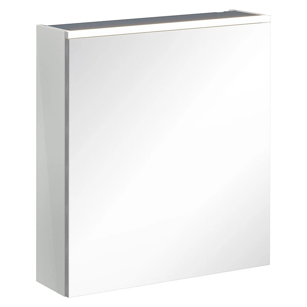Vitra Core 60 Cm Parlak İnci Grisi Aydınlatmalı Sol Dolaplı Ayna