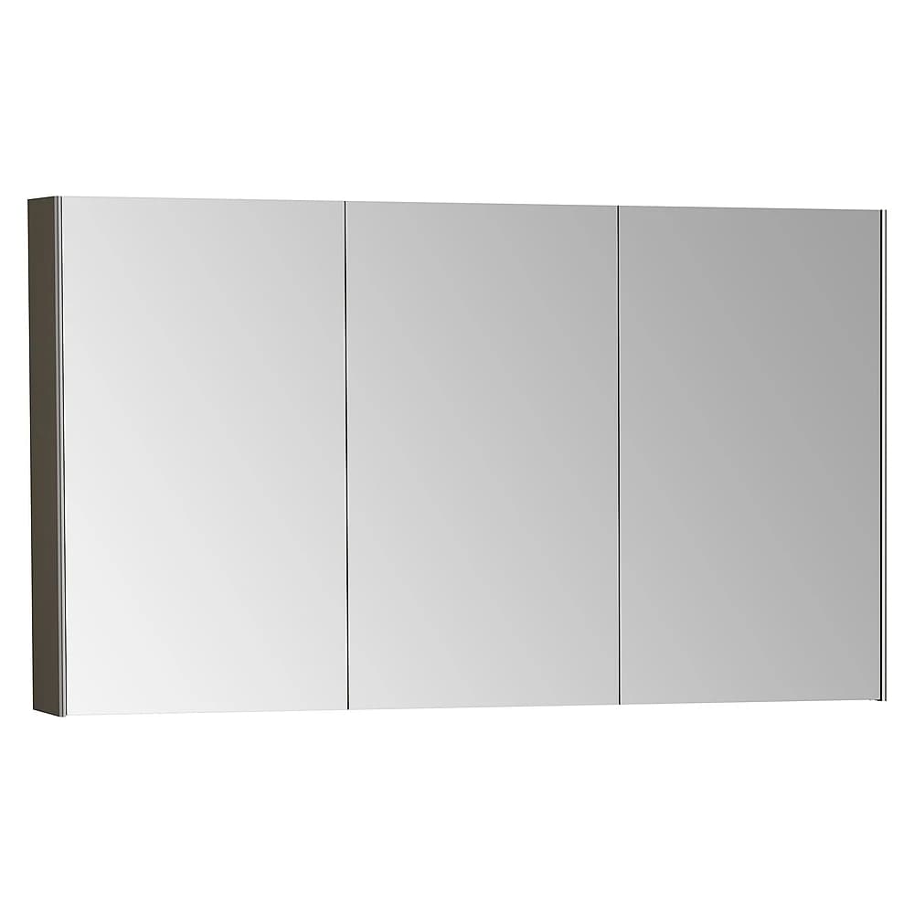 Vitra Base 120 Cm Fırçalanmış Krom Aydınlatmalı Dolaplı Ayna