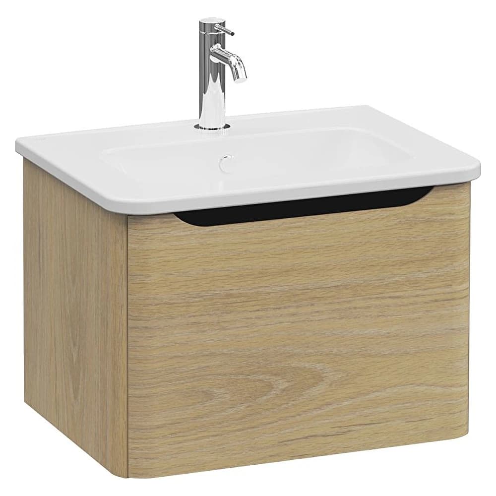 Vitra Integra Round 60 Cm Altın Meşe Tek Çekmeceli Lavabo Dolabı