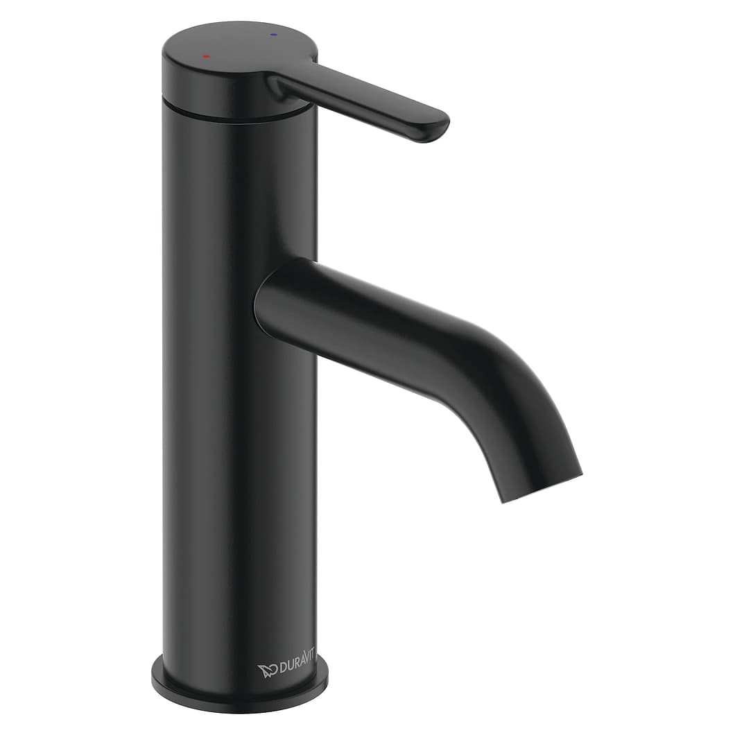 Duravit C.1 Mat Siyah Yüksek Lavabo Bataryası