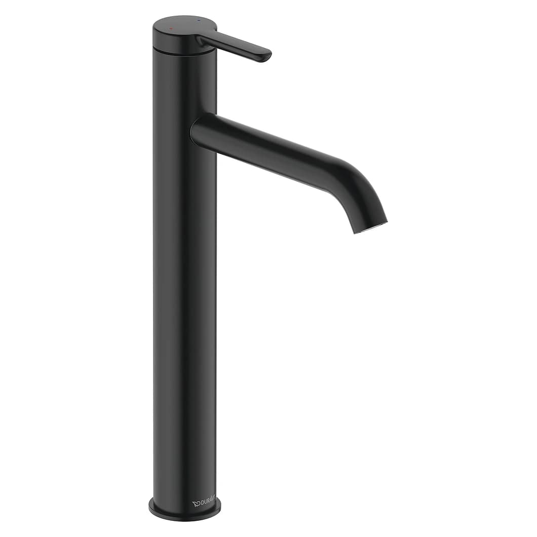 Duravit C.1 Mat Siyah Çanak Lavabo Bataryası