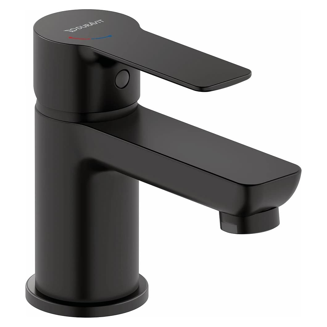 Duravit D-Code Gider Setsiz Mat Siyah Lavabo Bataryası