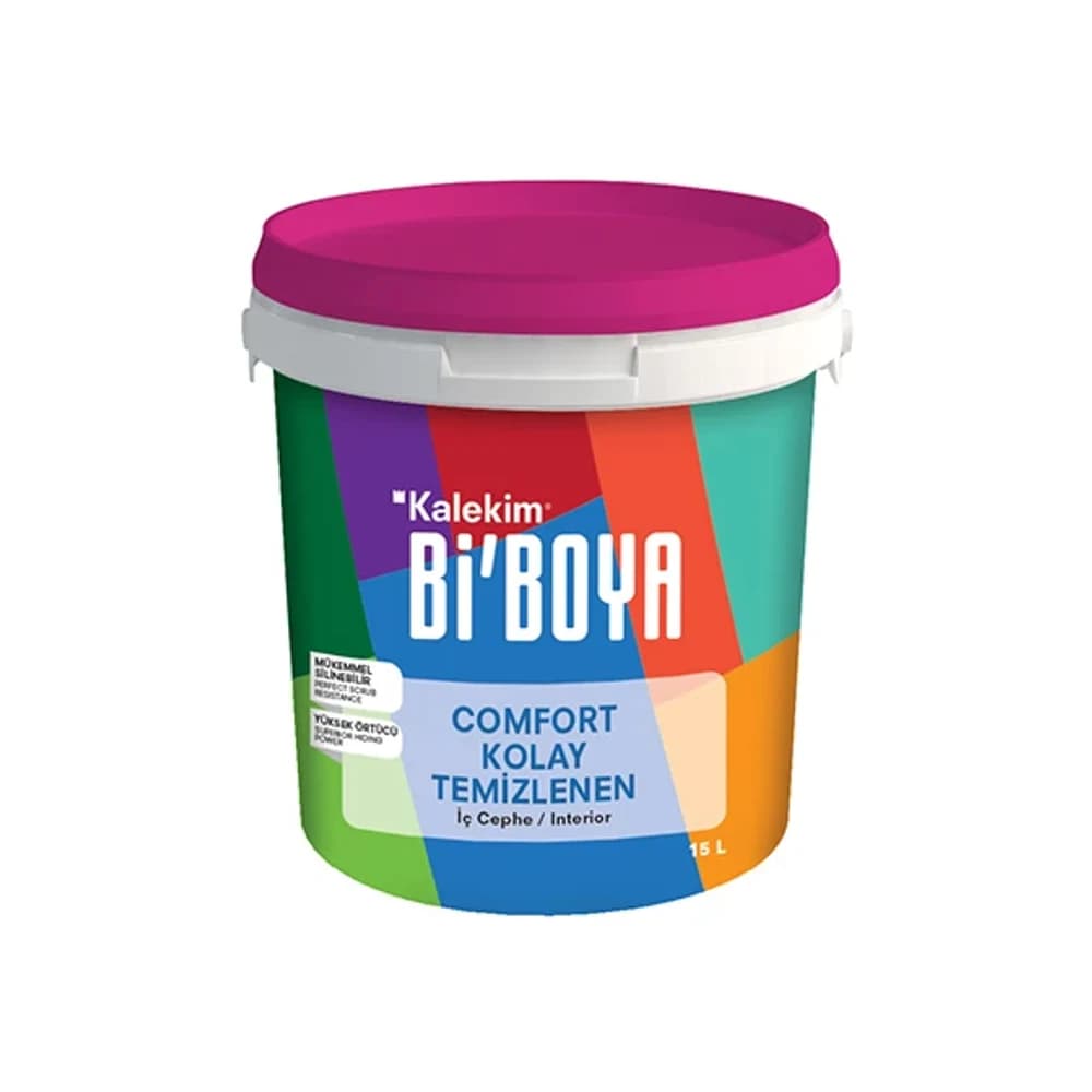 Bi'Boya Comfort Kolay Temizlenen Beyaz 15 Lt Duvar Boyası