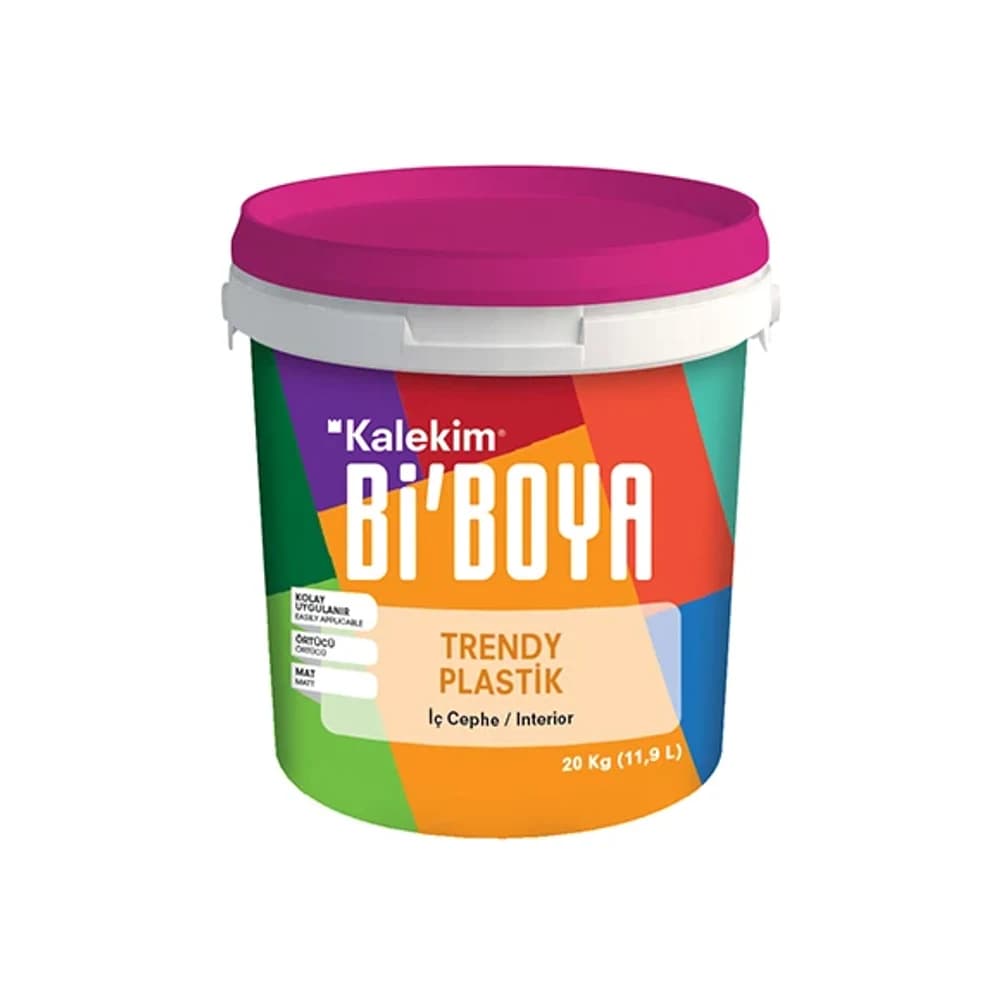 Bi'Boya Trendy Plastik Beyaz 10 Kg İç Cephe Boyası