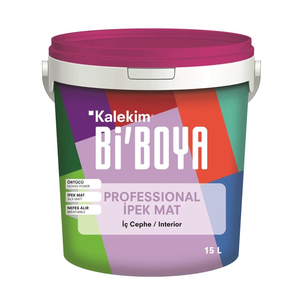 Bi'Boya Professional İpek Mat Beyaz 15 Lt İç Cephe Boyası