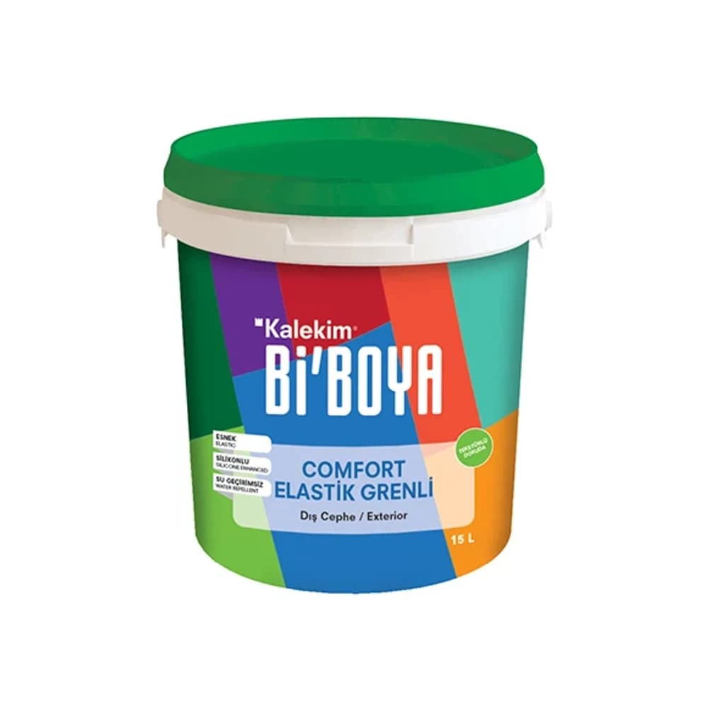 Bi'Boya Comfort Elastik Grenli Beyaz 15 Lt Dış Cephe Boyası