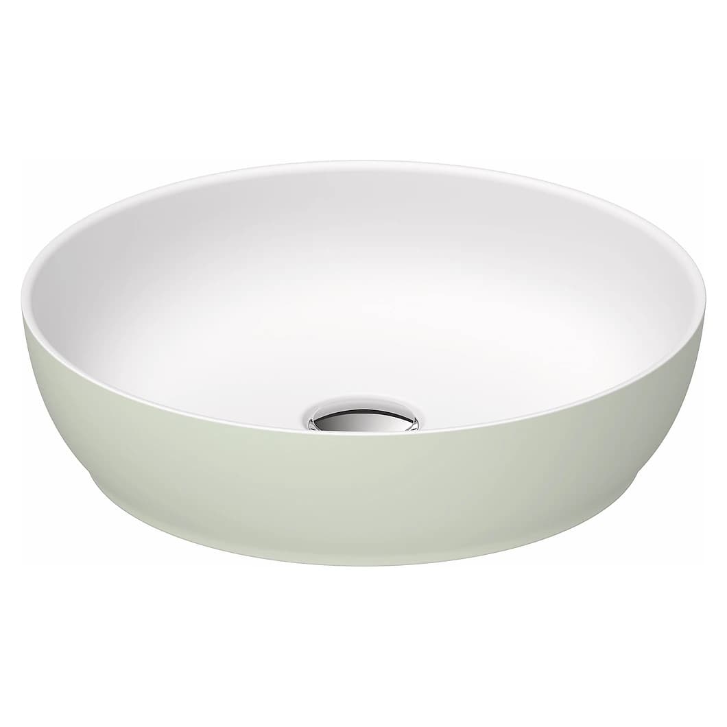 Duravit Sivida 40 Cm Beyaz Yeşil Yuvarlak Çanak Lavabo