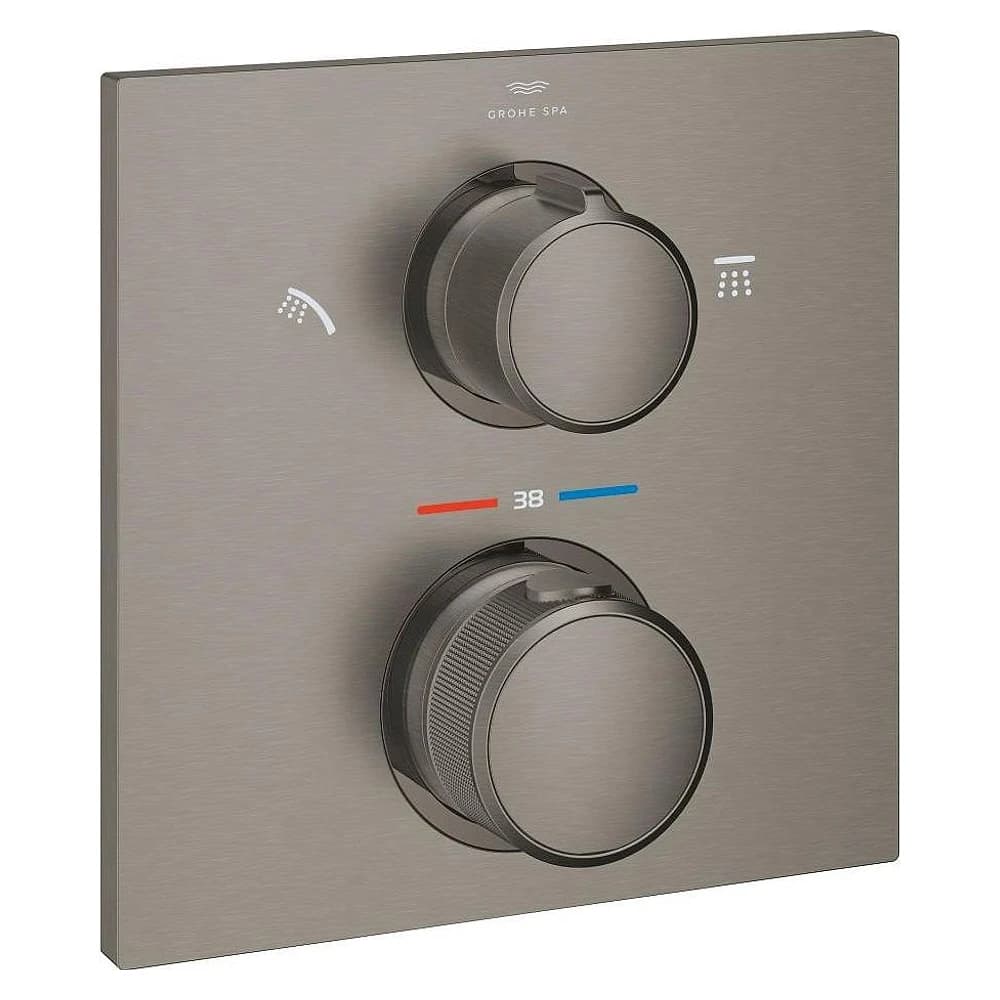 Grohe Allure Fırçalı Antrasit Termostatik Duş Bataryası