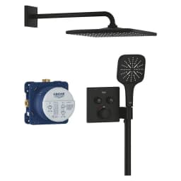 Grohe SmartControl Phantom Siyah Cube Ankastre Duş Sistemi görsel 1